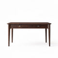 Wooden desk with two drawers in walnut color 120 x 60 x 75cm